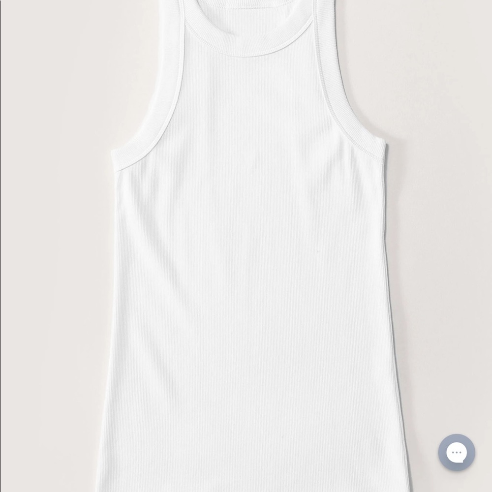 Easy Standard White Ribbed Racer Top - Picture 3 of 7
